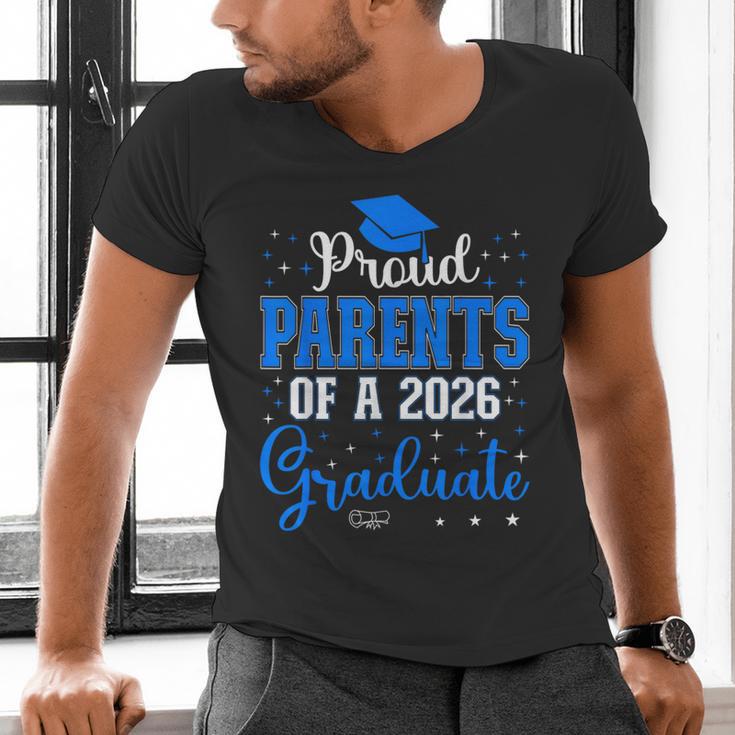 Proud Parents Of a Class Of 2026 Graduate For Graduation Men's V-Neck T-Shirt