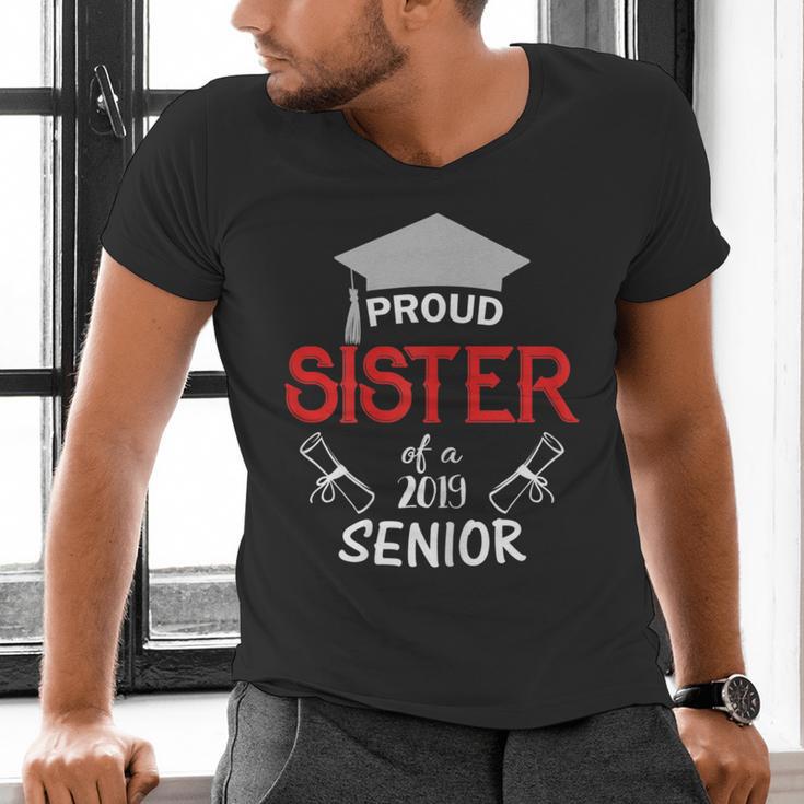 Proud Sister Of a 2019 Senior Graduation Family Men's V-Neck T-Shirt