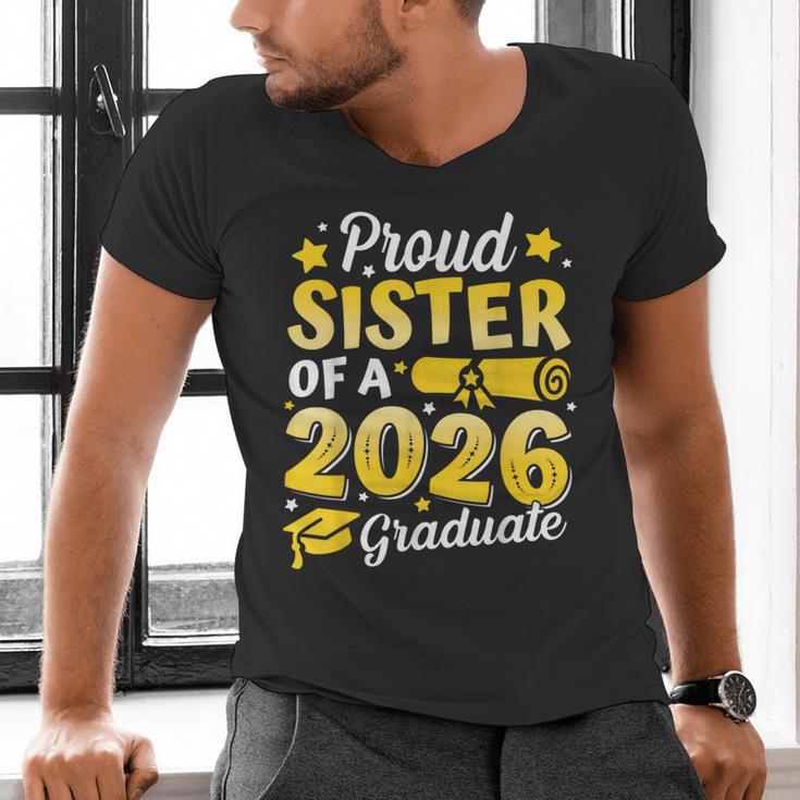 Proud Sister Of A 2026 Graduate Senior Class Graduation Men's V-Neck T-Shirt
