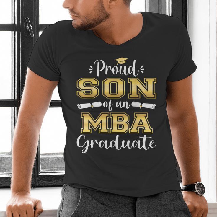 Proud Son Of 2023 Class MBA Graduate Family Graduation Men's V-Neck T-Shirt