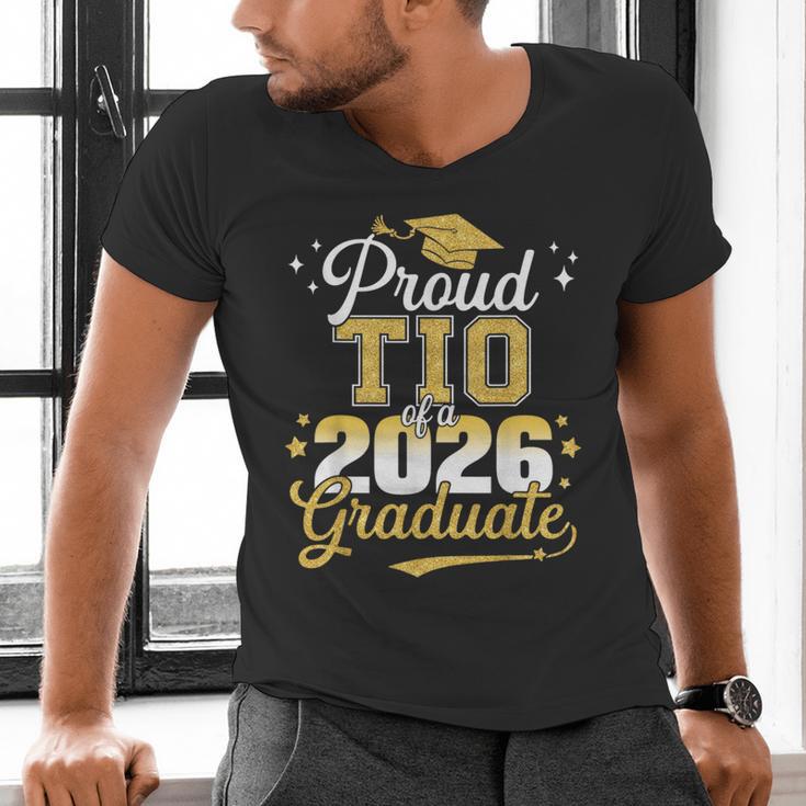 Proud TIO Of a Class Of 2026 Graduate Senior Graduation Men's V-Neck T-Shirt