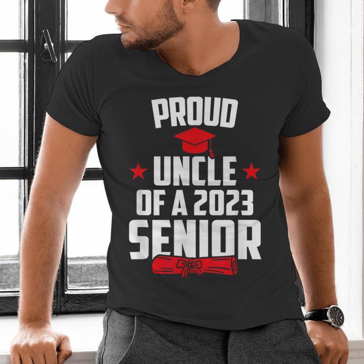 Proud Uncle Of A 2023 Senior Class Of 2023 Graduation Men's V-Neck T-Shirt