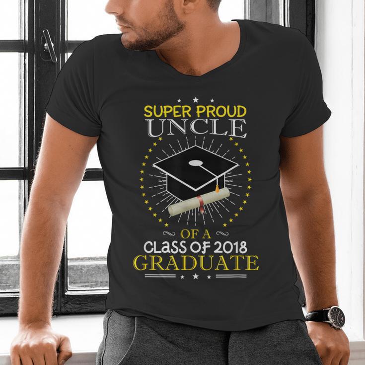 Proud Uncle The Class Of 2018 Graduate Graduation Shirt S2 Men's V-Neck T-Shirt
