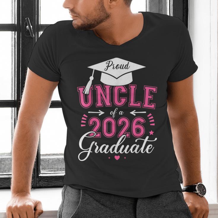 Proud Uncle Of a Class Of 2026 Graduate For Graduation Men's V-Neck T-Shirt