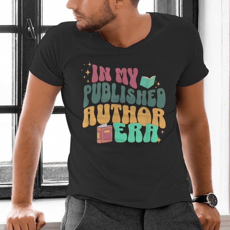 In My Published Author Era Cute Book Lover Writer Retro Tee Men's V-Neck T-Shirt In My Published Author Era Cute Book Lover Writer Retro Tee Men's V-Neck T-Shirt