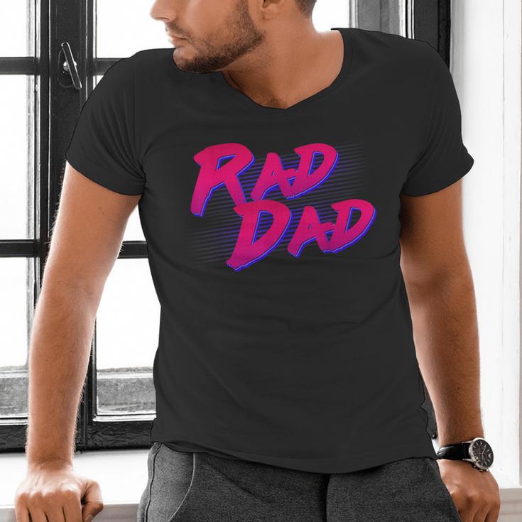 Rad Dad Retro Men's V-Neck T-Shirt Rad Dad Retro Men's V-Neck T-Shirt
