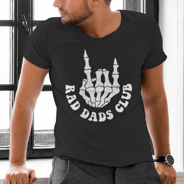 Rad Dads Club Fathers Day Cool Dads Club Men's V-Neck T-Shirt Rad Dads Club Fathers Day Cool Dads Club Men's V-Neck T-Shirt