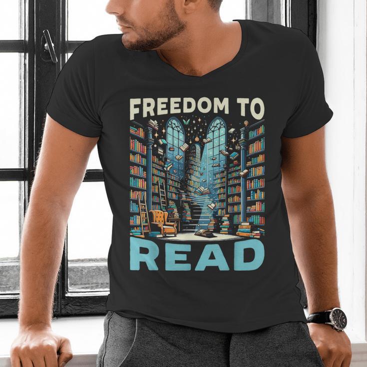 Read Banned Books Bookworm Book Lover Reading Literature Men's V-Neck T-Shirt Read Banned Books Bookworm Book Lover Reading Literature Men's V-Neck T-Shirt