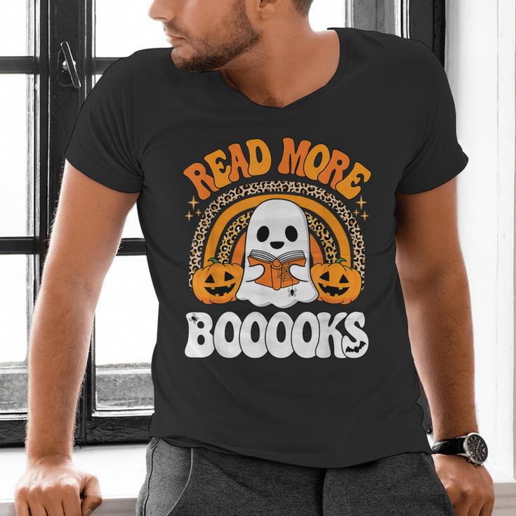 Read More Books Booooks Ghost Pumpkin Cute Teacher Halloween Men's V-Neck T-Shirt Read More Books Booooks Ghost Pumpkin Cute Teacher Halloween Men's V-Neck T-Shirt