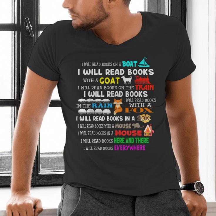 Read My Shirt Day For Kids Boy Girls i Will Read Book Men's V-Neck T-Shirt Read My Shirt Day For Kids Boy Girls i Will Read Book Men's V-Neck T-Shirt