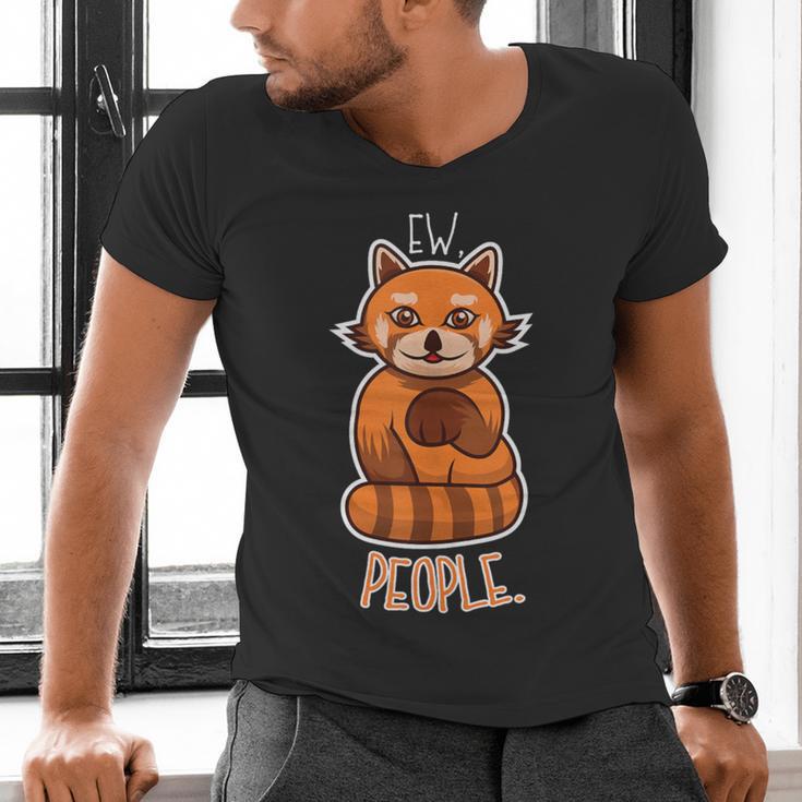 Red Panda Introvert For Red Pandas Fan Men's V-Neck T-Shirt