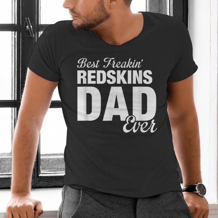 Redskins Goshen Best Freakin' Dad Ever HS Men's V-Neck T-Shirt