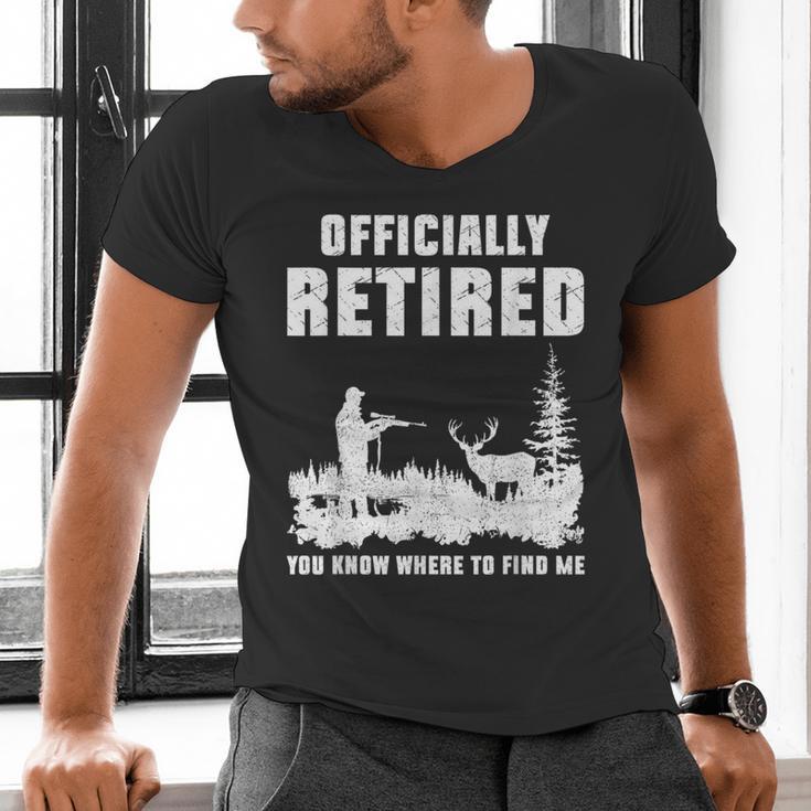 Retirement 2025 Retire Deer Hunting Retired For Dad Men's V-Neck T-Shirt Retirement 2025 Retire Deer Hunting Retired For Dad Men's V-Neck T-Shirt