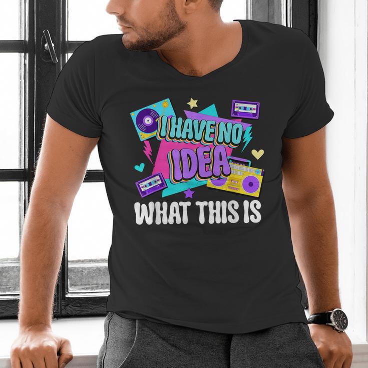 Retro 80s Style 90s Pop Fashion Nostalgia Eighties Music Men's V-Neck T-Shirt Retro 80s Style 90s Pop Fashion Nostalgia Eighties Music Men's V-Neck T-Shirt