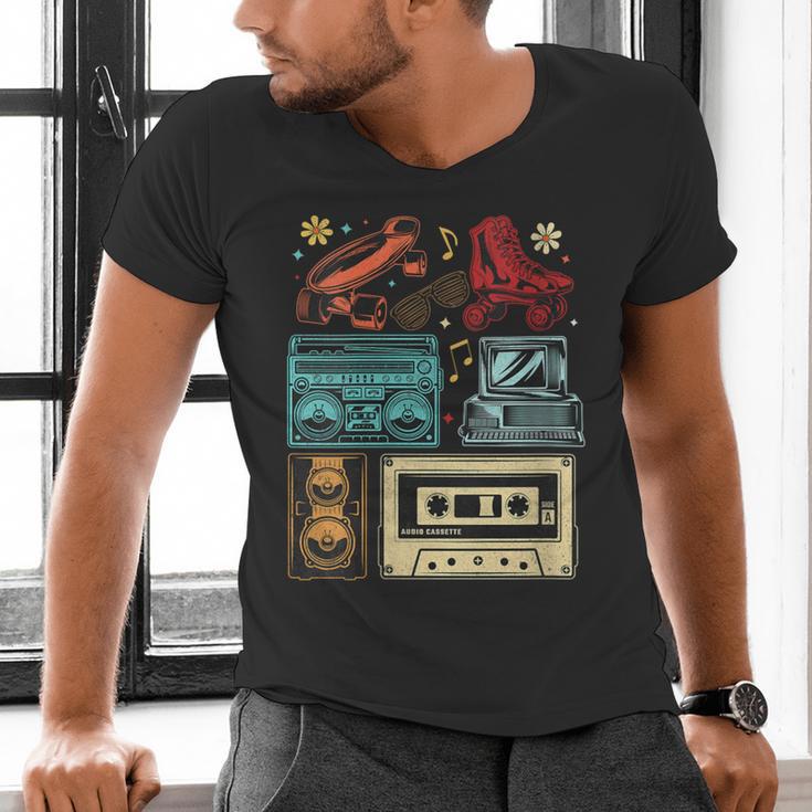Retro Cassette 70s 80s 90s Music Vintage Party Nostalgia Men's V-Neck T-Shirt Retro Cassette 70s 80s 90s Music Vintage Party Nostalgia Men's V-Neck T-Shirt