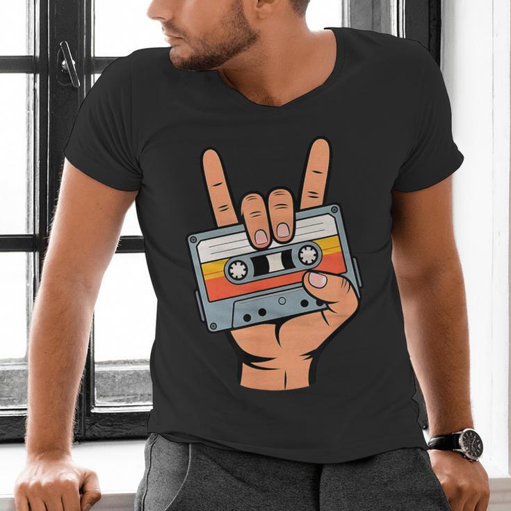 Retro Cassette Tape For 80s & 90s Nostalgia Men's V-Neck T-Shirt