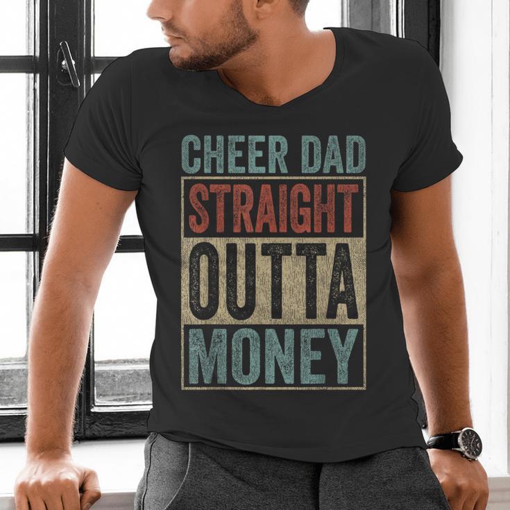 Retro Cheer Dad Straight Outta Money Men's V-Neck T-Shirt Retro Cheer Dad Straight Outta Money Men's V-Neck T-Shirt