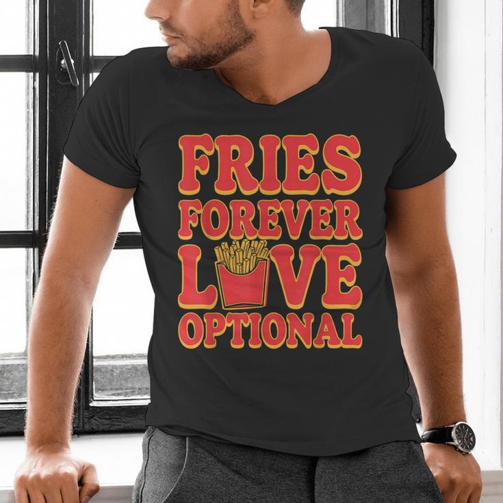 Retro Fast Food Nostalgia Vintage Diner Fries Shakes Burgers Men's V-Neck T-Shirt
