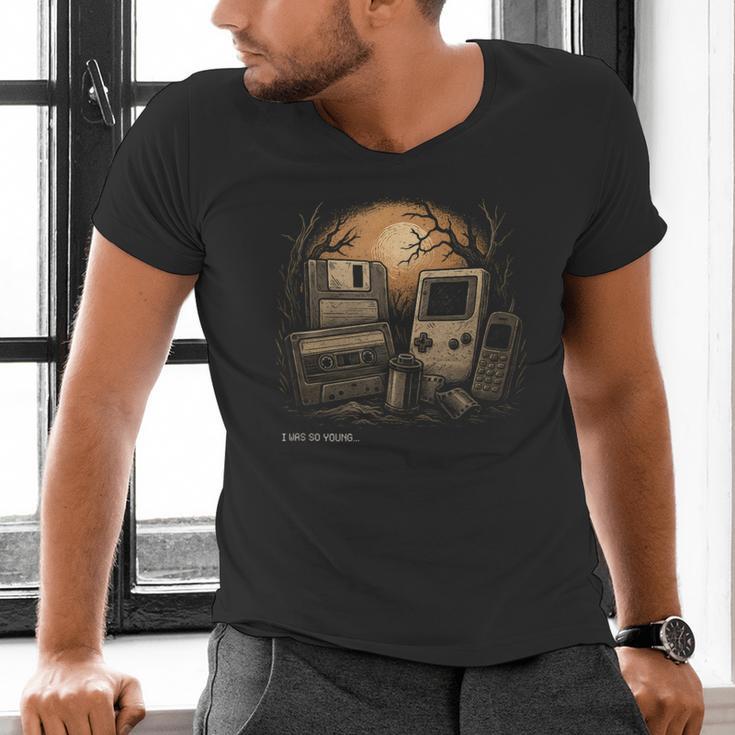 Retro Nostalgia – I Was So Young Tee Men's V-Neck T-Shirt Retro Nostalgia – I Was So Young Tee Men's V-Neck T-Shirt