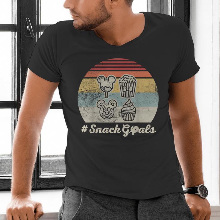 Retro Snack Goals Icon Nostalgia Men's V-Neck T-Shirt