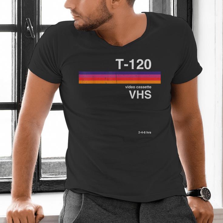 Retro VHS Tape Graphics 80s 90s Nostalgia Costume Men's V-Neck T-Shirt