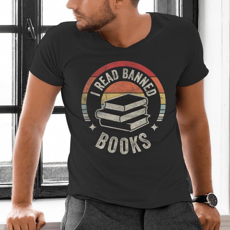 Retro Vintage Banned Books Shirt I Read Banned Books Men's V-Neck T-Shirt Retro Vintage Banned Books Shirt I Read Banned Books Men's V-Neck T-Shirt