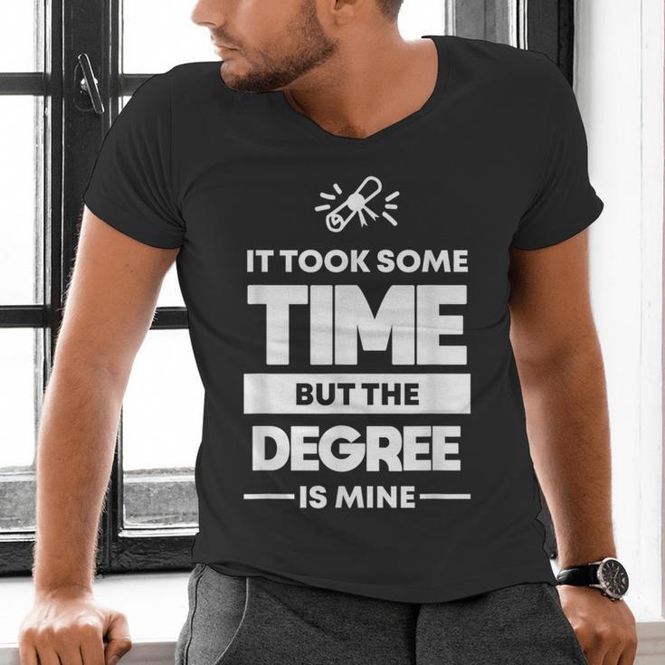 Returning Adult College Graduation T-Shirt Men's V-Neck T-Shirt