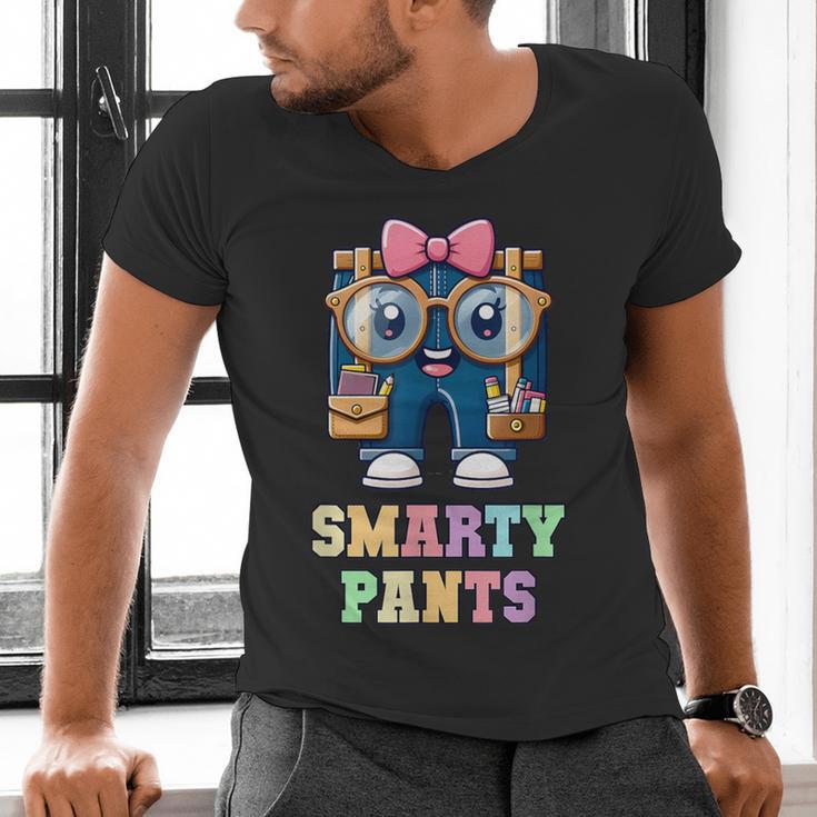 Sarcastic Little MISS SMARTY PANTS Graduation Alumni Game On Men's V-Neck T-Shirt