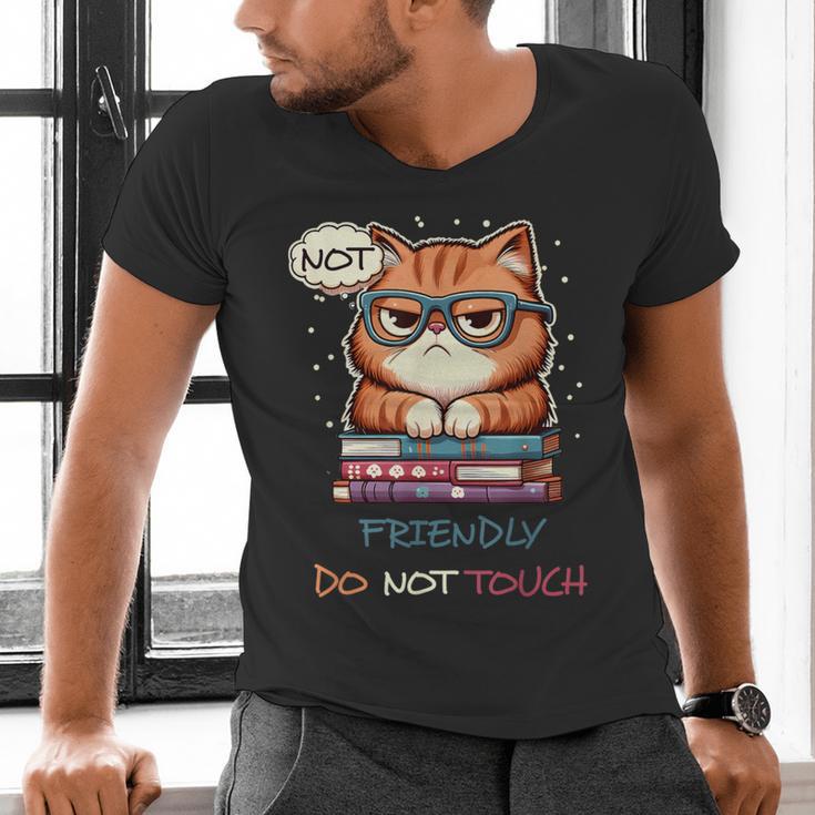 Sarcastic Loner Introvert Not a Friendly Do Not Touchs Men's V-Neck T-Shirt Sarcastic Loner Introvert Not a Friendly Do Not Touchs Men's V-Neck T-Shirt