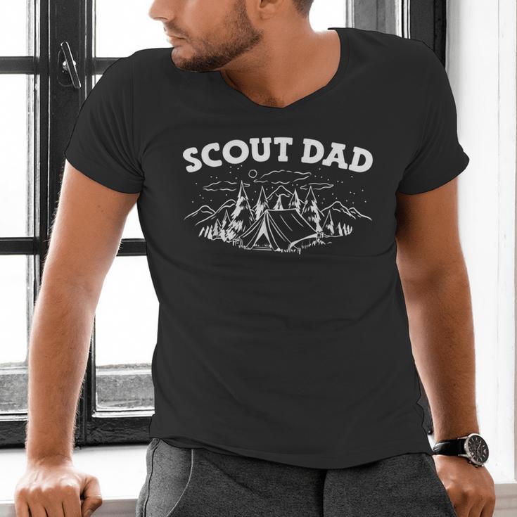 Scouting Scout Dad Men's V-Neck T-Shirt Scouting Scout Dad Men's V-Neck T-Shirt