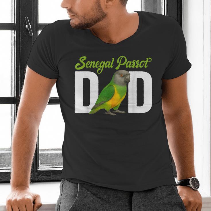 Senegal Parrot Dad Senegal Parrot Owner Senegal Parrot Lover Men's V-Neck T-Shirt