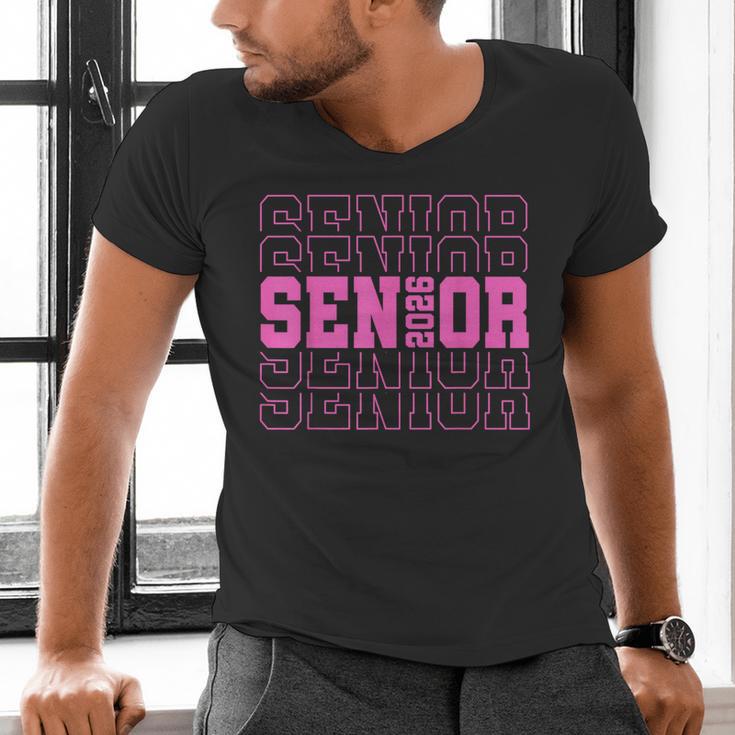 Senior 2026 Class Of 2026 Boys Girls Matching Graduation Men's V-Neck T-Shirt