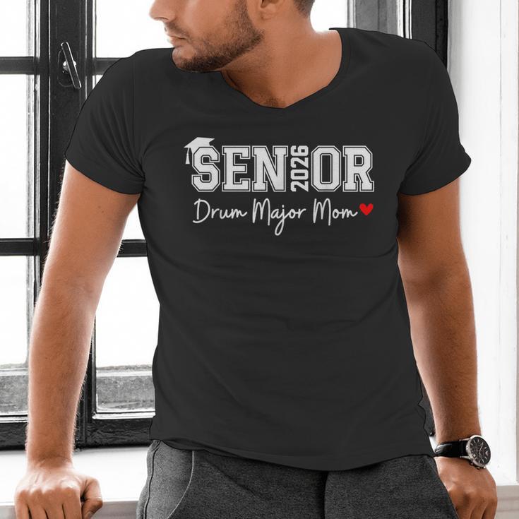 Senior 2026 Drum Major Mom 2026 Marching Band Graduation Men's V-Neck T-Shirt