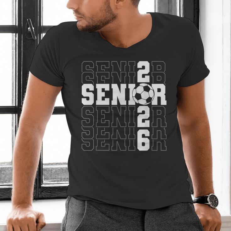 Senior 2026 Soccer Player Class Of 2026 Senior Graduation Men's V-Neck T-Shirt