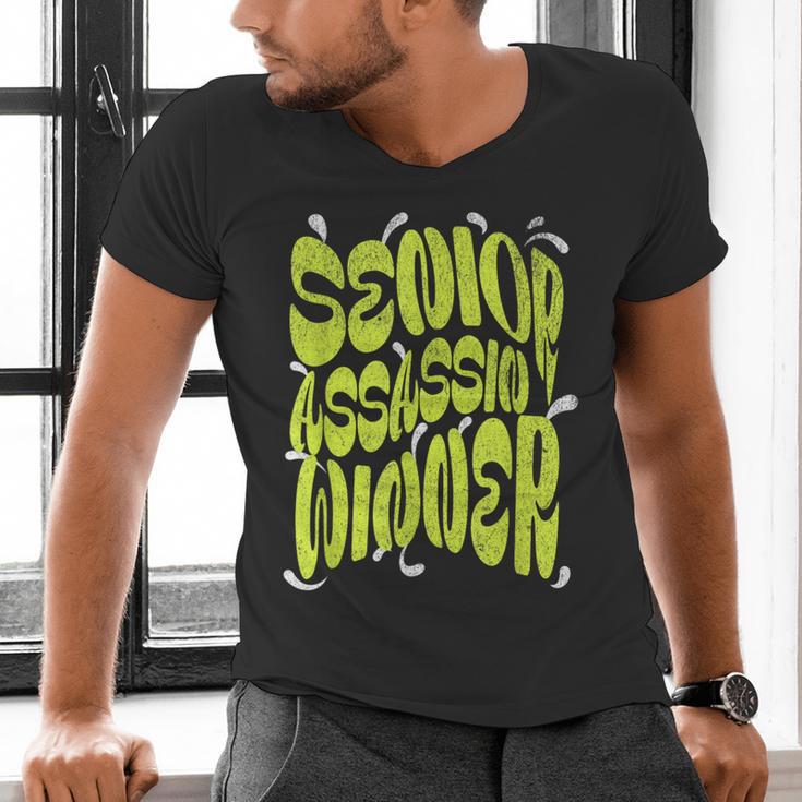 Senior Assassin Winner School Graduation Water Game Men's V-Neck T-Shirt
