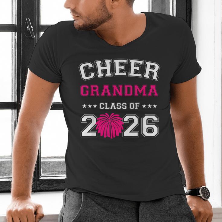 Senior Cheerleader Grandma Cheer Class Of 2026 Graduation Men's V-Neck T-Shirt