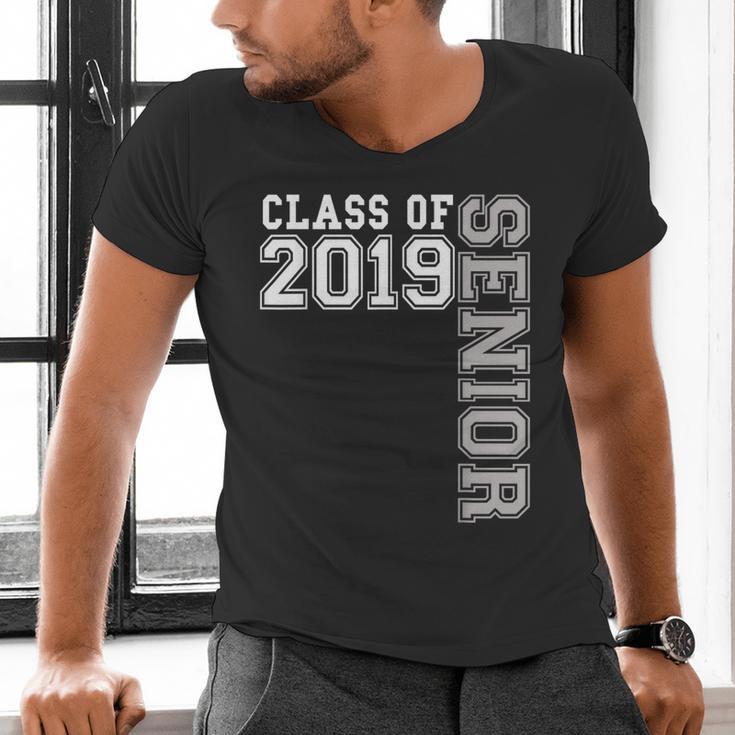 Senior Class Of 2019 19 Shirt High School Graduation Men's V-Neck T-Shirt