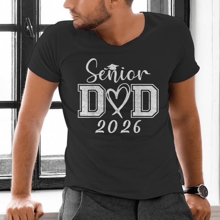 Senior Dad 2026 Graduation Class Of 2026 Men Daddy Father Men's V-Neck T-Shirt