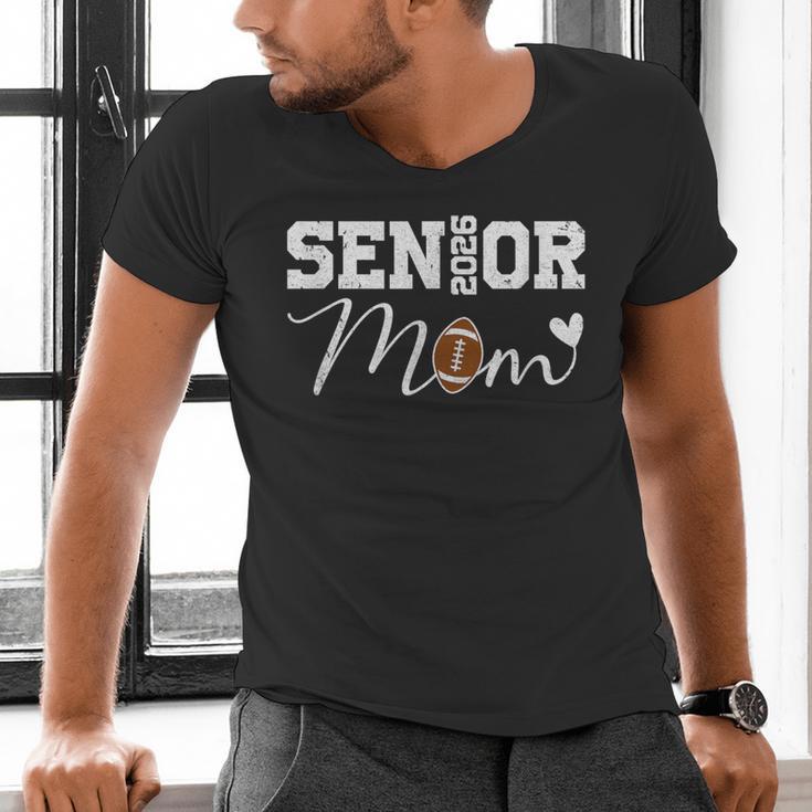 Senior Mom 2026 Football Mommy Class Of 2026 Graduation Men's V-Neck T-Shirt