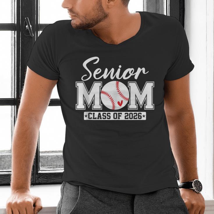 Senior Mom Class Of 2026 Baseball Mom Graduation Men's V-Neck T-Shirt