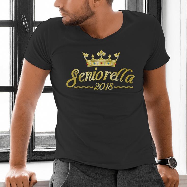 Seniorella 2018Shirt Senior Class Of 2018 Graduation Men's V-Neck T-Shirt