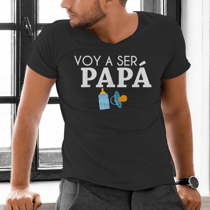 Ser Papa Voy Hacer Papa Voy A Ser Papa Dad To Be In Spanish Men's V-Neck T-Shirt