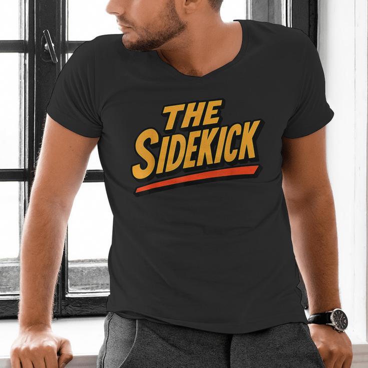 Sidekick Easy Halloween Matching Superhero Costume Dad Mom Men's V-Neck T-Shirt