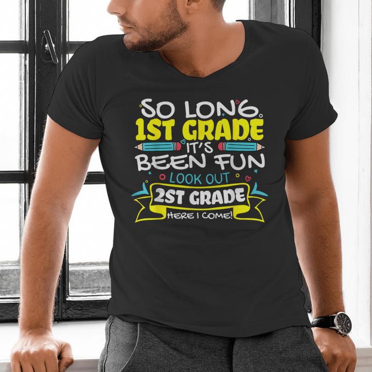 So Long 1st Grade 2nd Grade Here I Come School Graduation Men's V-Neck T-Shirt