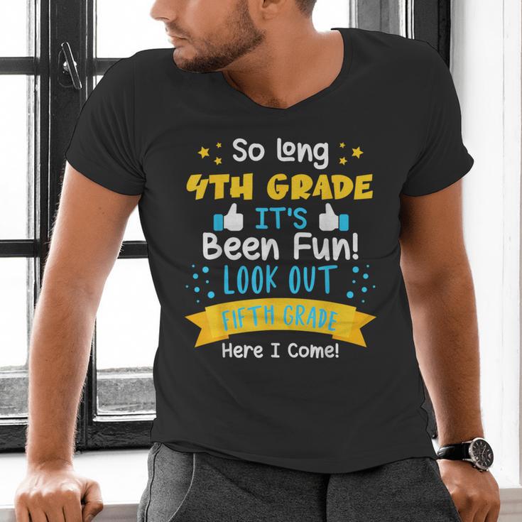So Long 4th Grade Graduation 2025 School 5th Grade Here Come Men's V-Neck T-Shirt