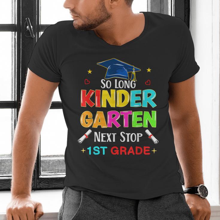 So Long Kindergarten Graduation 2025 Graduate 1st Grade Men's V-Neck T-Shirt