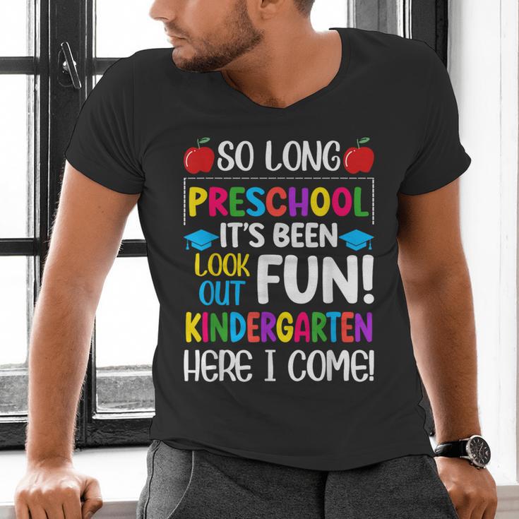 So Long Preschool Kindergarten Here I Come Graduation Men's V-Neck T-Shirt