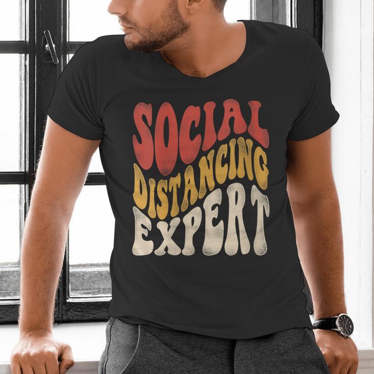 Social Distancing Expert Introvert Men's V-Neck T-Shirt Social Distancing Expert Introvert Men's V-Neck T-Shirt