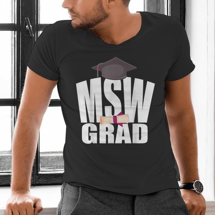 Social Work MSW Graduation Masters Degree Worker 2020 Men's V-Neck T-Shirt