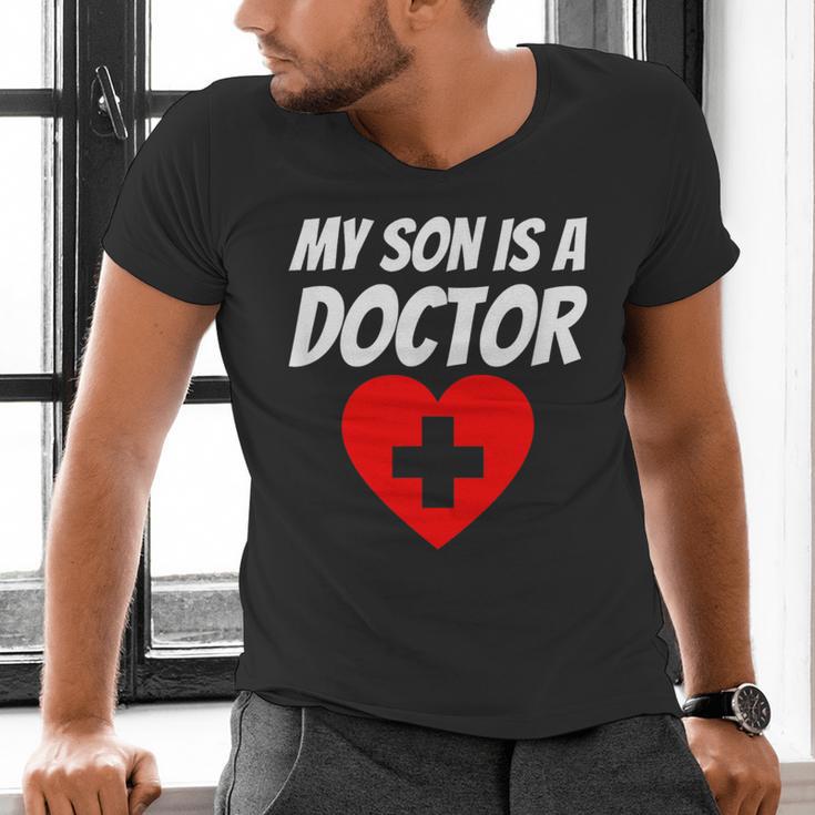 My Son Is A Doctor Shirt Proud Parents Graduation Men's V-Neck T-Shirt